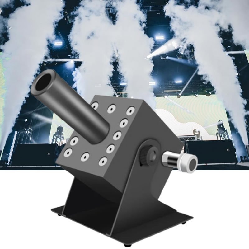 Confetti Cannon Tube - カラフルなRGB 3in1 LED CO2ジェットフォグマシン DMX512制御 ディスコパーティーバー