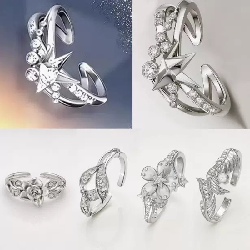 Event Suppliers - 愛とディープスペースザビエルゼインラファエルスタイラスケイレブ結婚指輪アニメコスプレ調節可能なリングハロウィンパーティー衣装小道具