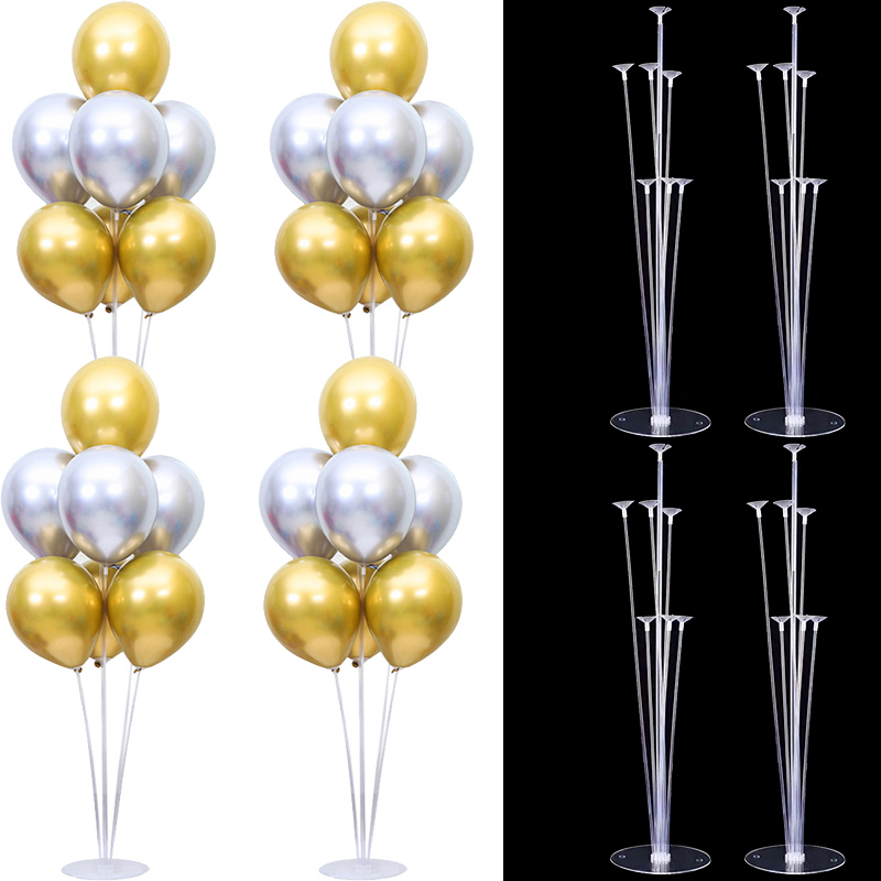 Balloon Arch Kit - 2/4 セットホリデーイベントパーティーテーブルバルーンスタンド透明プラスチックバルーンホルダー列アーチベビーシャワー誕生日パーティーの装飾