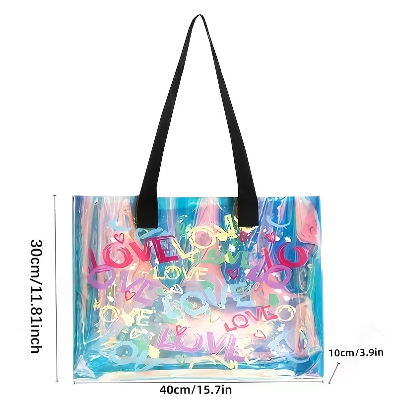 ファッショナブルなレーザープリントのハンドバッグ。PVCゼリ - Event & Party Supply Photos のレビューと価格