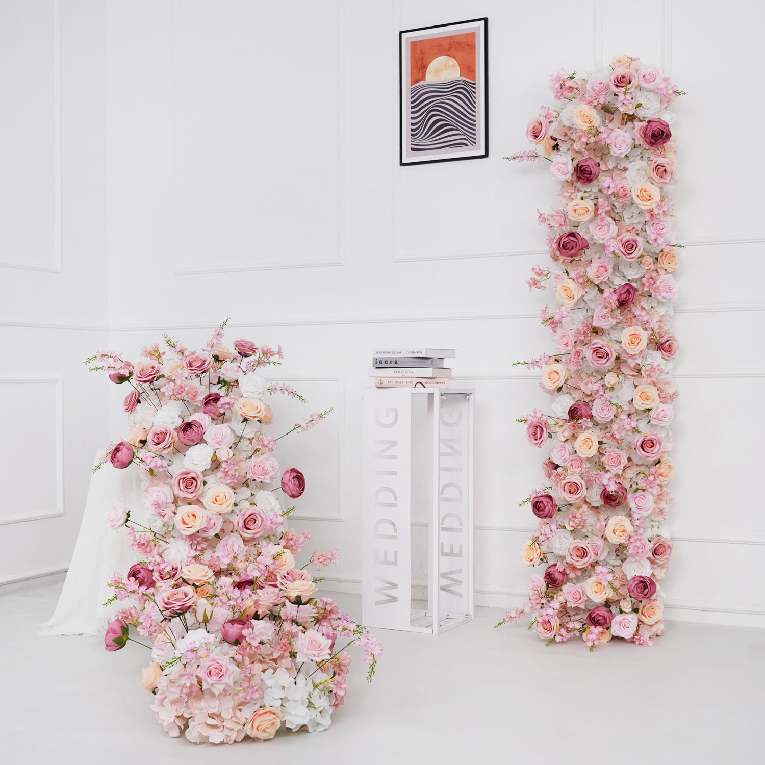 Uflower 高級造花列誕生日パーティーセンターピース結婚 - Flower Wall Panel のレビューと価格
