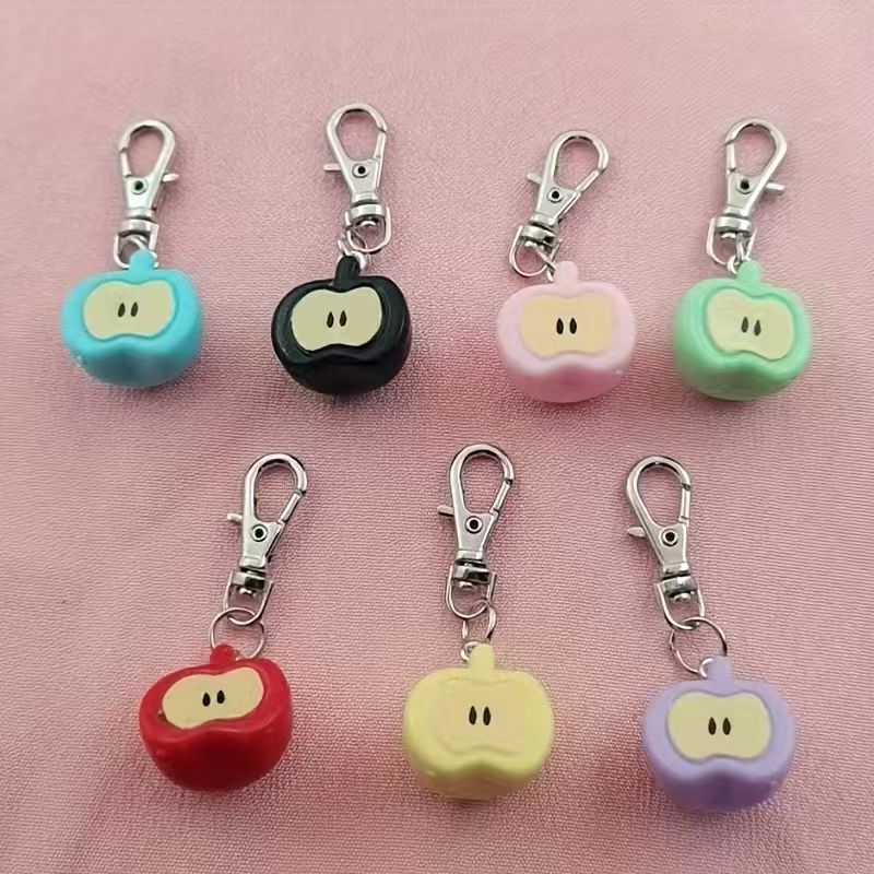 7個入り樹脂製模造アップルキーホルダー、バッグや携帯電話アク - Party Favor Bag のレビューと価格