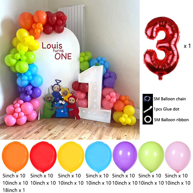 テレタビーズをテーマにしたバルーンアーチチェーン、フォイルマ - Balloon Arch Kit のレビューと価格