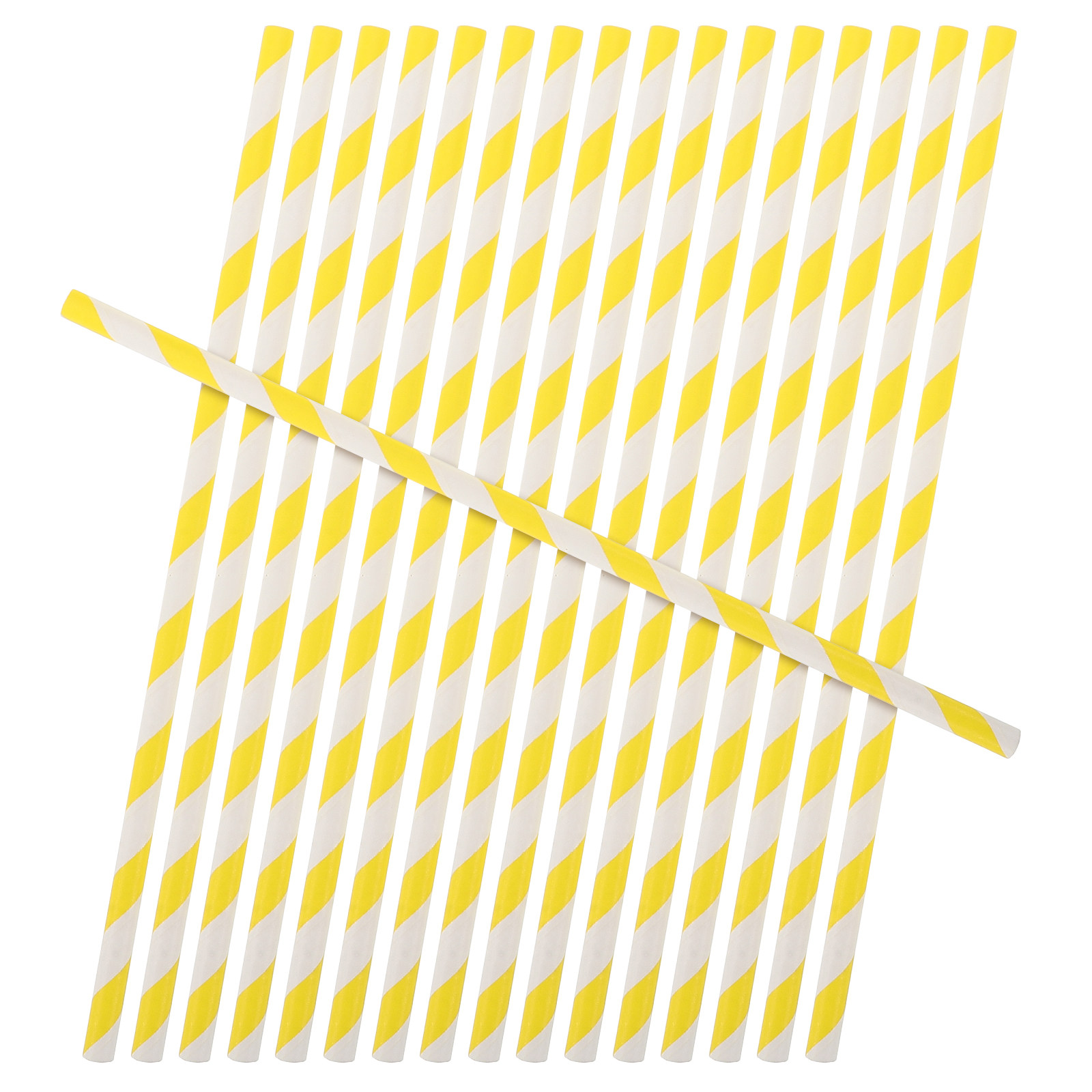 100本入り パーティー用装飾紙ストロー カラフルなオレンジ - Paper Straw Color のレビューと価格