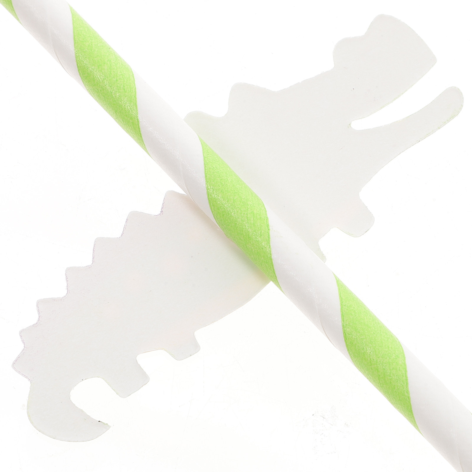 300本入り 紙ストロー 生分解性 カラフルな漫画ワニ柄 パ - Paper Straw Color のレビューと価格