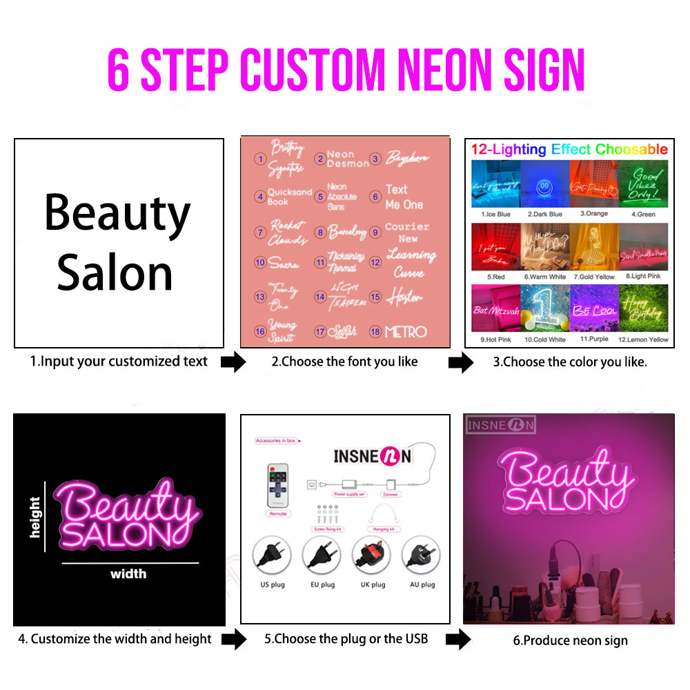 カスタムLEDネオンサイン LEDライト パーソナライズされ - Neon Sign Party のレビューと価格