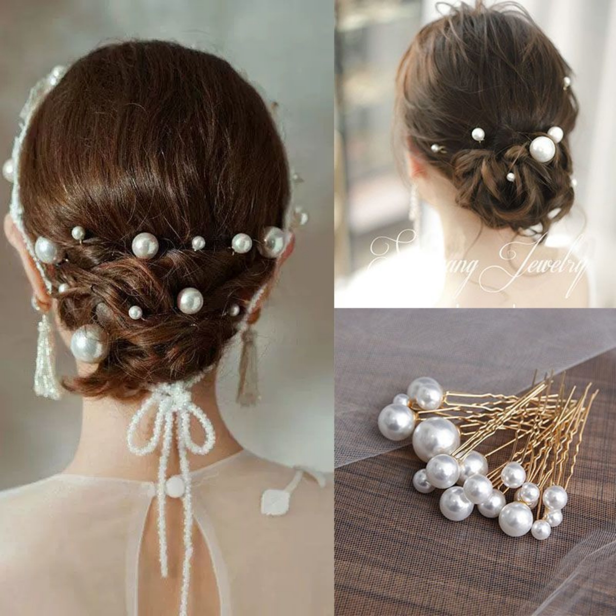 18 個ブライダルヘアピン U 字型金属バレッタ模擬パールウ - Event Suppliers のレビューと価格