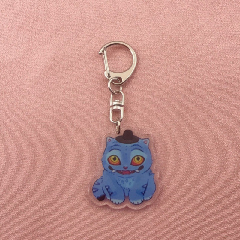 8個入りアクリル製かわいい猫キーホルダー、最高の贈り物 - Event Party のレビューと価格