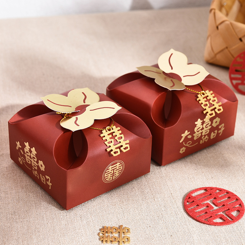 50 個オレンジポータブルギフトボックスパーティー結婚式の記 - Event Party Box のレビューと価格
