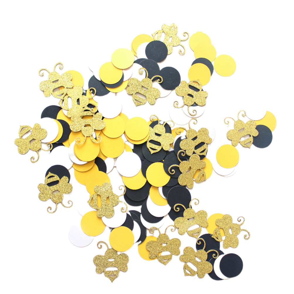 1セット カートゥーン蜂柄ペーパースクラップ ラウンドコンフ - Papercraft Supply Confetti のレビューと価格